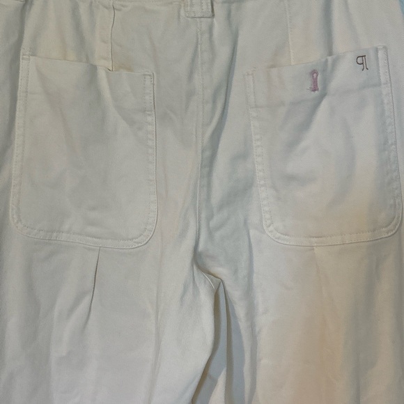 Pilcro cropped wide leg drawstring beige pants - Picture 5 of 11